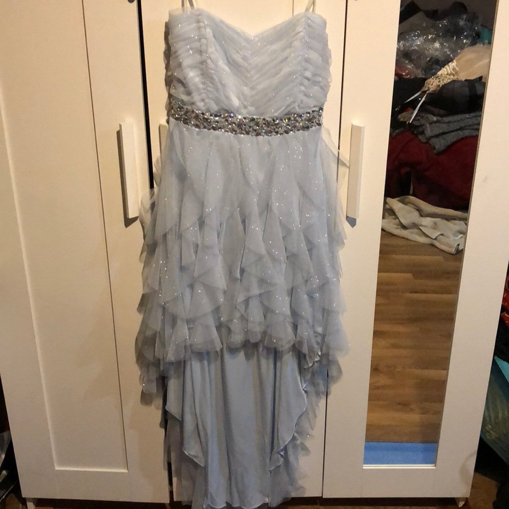 Light Blue High Low Dress
